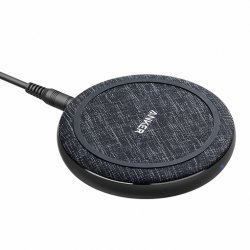 CHARGEUR SS FIL POWERWAVEII 15W NOIR ET GRIS TISSU