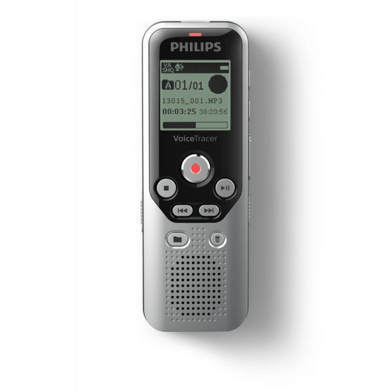 Philips DVT1250 dictaphone Internal memory & flash card Black, Grey