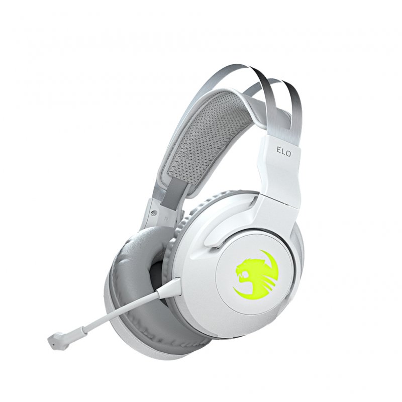 ROCCAT Elo 7.1 Air - Casque de Jeu sans-Fil Son Surround RGB pour PC, Blanc