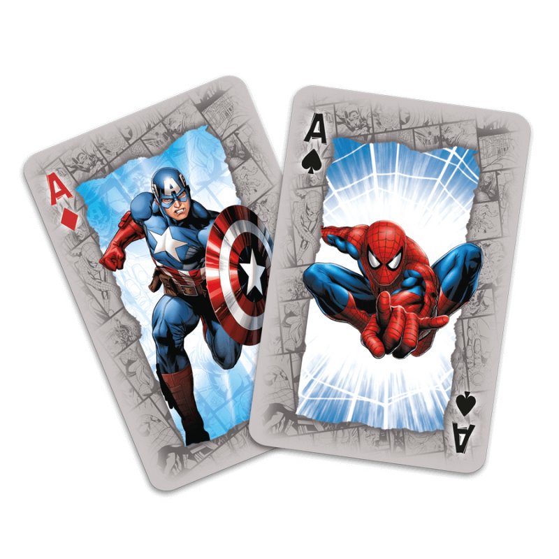 Winning Moves Les licences JEU DE 54 CARTES MARVEL