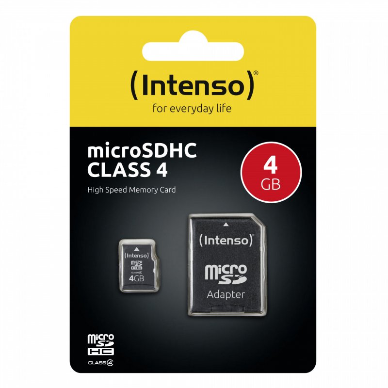 Intenso 3403450 mémoire flash 4 Go MicroSDHC Classe 4