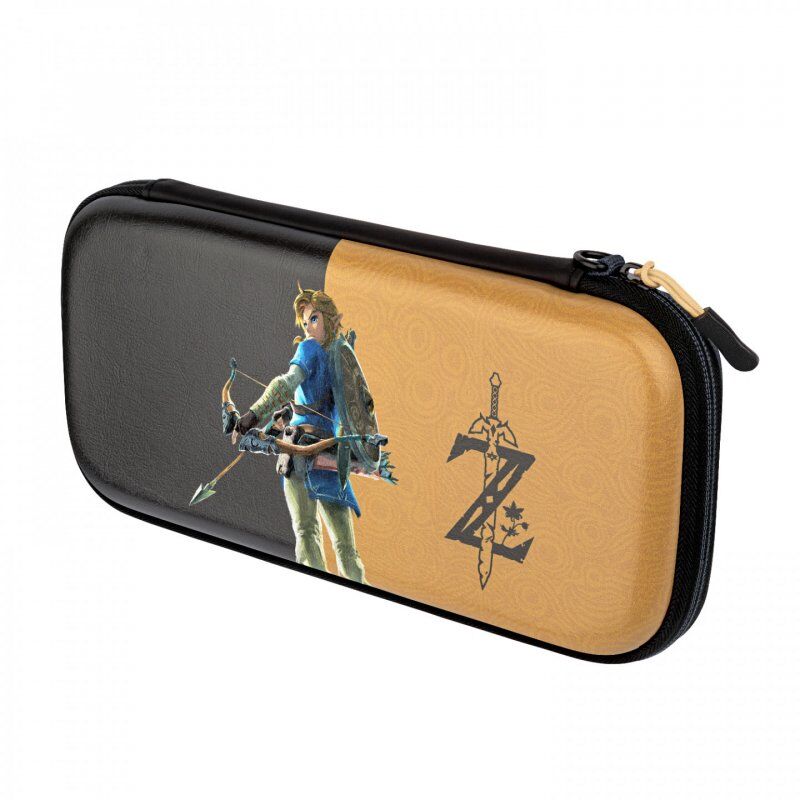PDP Slim Deluxe: Hyrule Hero Link Hardshell case Nintendo Black, Gold