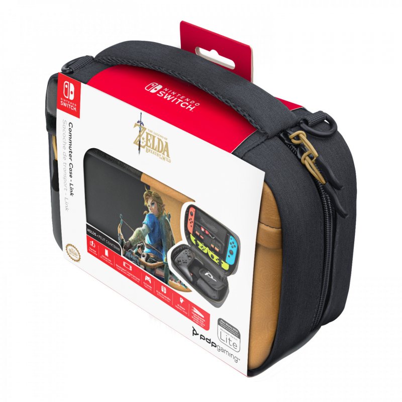 PDP Commuter: Hyrule Hero Link Hardshell case Nintendo Black, Brown