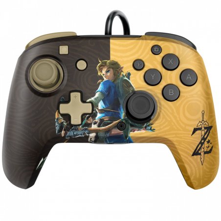 Official Faceoff Deluxe+ Audio Wired Zelda Controller