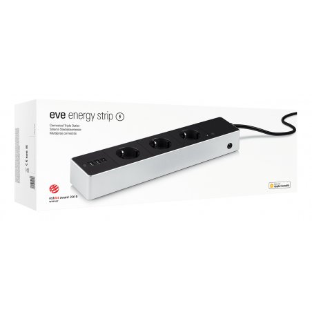 Eve Energy Strip Noir, Blanc 3 sortie(s) CA 120-230 V 1,9 m