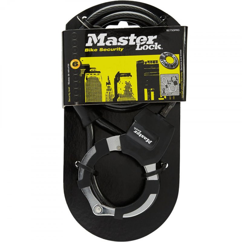 MASTER LOCK Street Cuff Noir 1000 mm Antivol