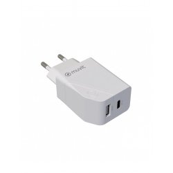 Muvit MCACC0013 chargeur d'appareils mobiles Universel Blanc Secteur Charge rapide Intérieure