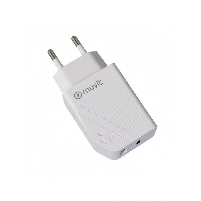 Muvit MCACC0013 mobile device charger Universal White AC Fast charging Indoor