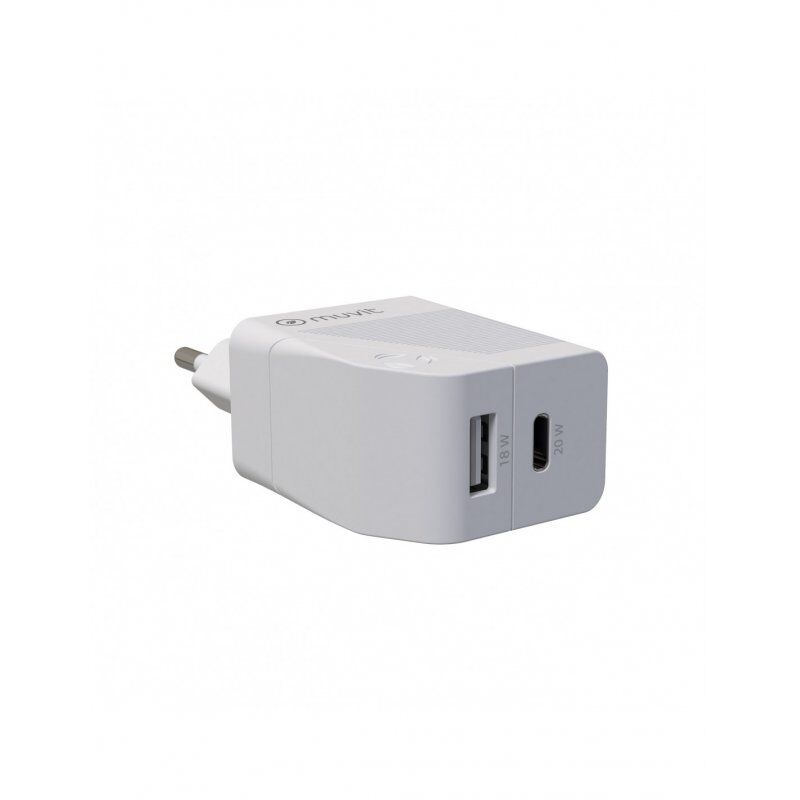 Muvit MCACC0013 mobile device charger Universal White AC Fast charging Indoor