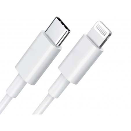 DLH USB-C CABLE TO APPLE LIGHTNING CERTIFIED MFI 1M 3.25A/65W MAX White