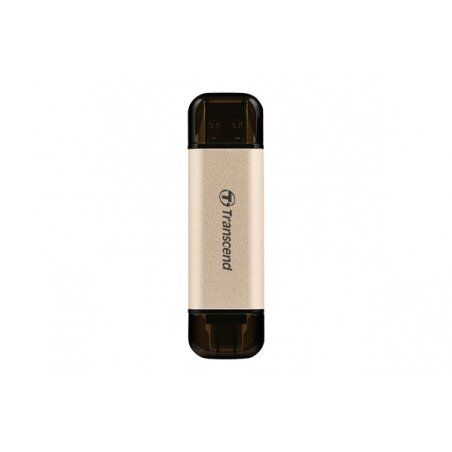 Transcend JetFlash 930C USB flash drive 128 GB USB Type-A / USB Type-C 3.2 Gen 1 (3.1 Gen 1) Gold