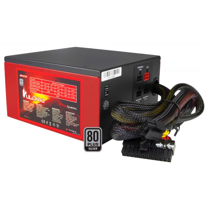 Mars Gaming MPVU750 unité d'alimentation d'énergie 750 W 20+4 pin ATX ATX Noir, Rouge