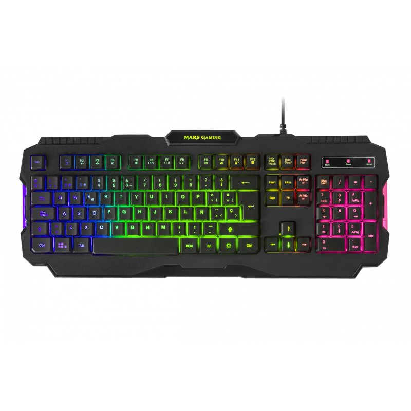 Pack 4 en 1 Gamer (Clavier/Souris/Casque/Tapis) Mars Gaming compatible MCPRGB2 RGB (Noir)