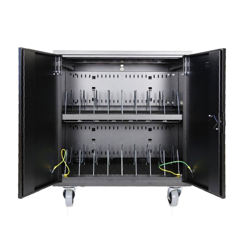 Leba NoteCart Flex NCF-E-16-SC chariot et rangement roulant Classe mobile de charge et de gestion Noir, Gris