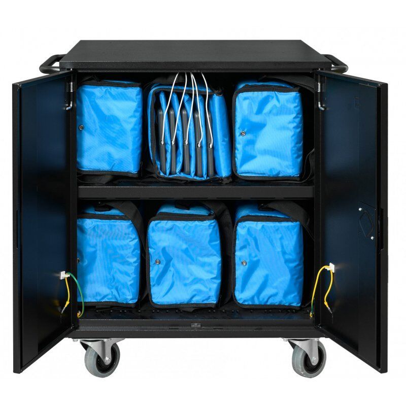 Leba NoteCart Flex NCF-E-32-SC chariot et rangement roulant Classe mobile de charge et de gestion Noir, Gris