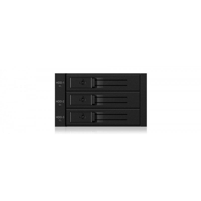 ICY BOX IB-563SSK 2x 5.25" Storage drive tray Black