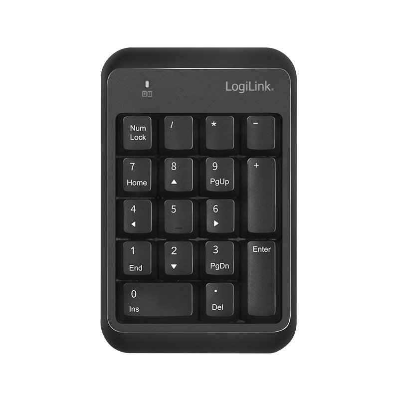 LogiLink ID0201 clavier numérique Ordinateur portable Bluetooth Noir