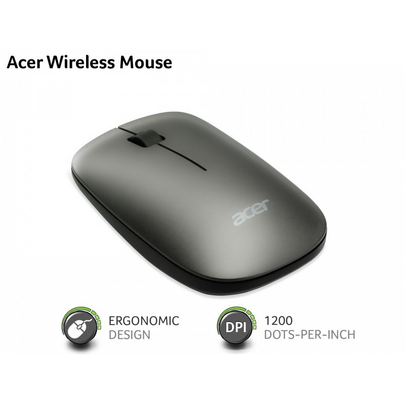 Acer AMR020 souris Ambidextre RF sans fil Optique 1200 DPI