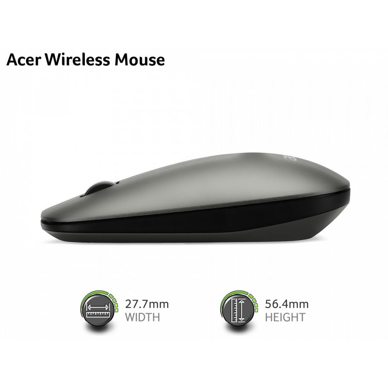 Acer AMR020 souris Ambidextre RF sans fil Optique 1200 DPI