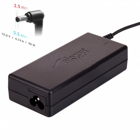 Chargeur Akyga compatible AK-ND-10 pour ordinateur portable 90W (Embout 5,5x2,5mm)
