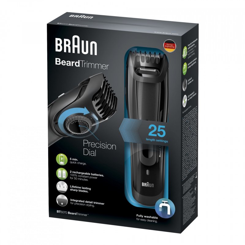 Braun BT5070 Batterie 25 2 cm Bleu, Rouge