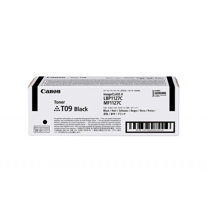 Canon TONER T09 BK Cartouche de toner 1 pièce(s) Original Noir