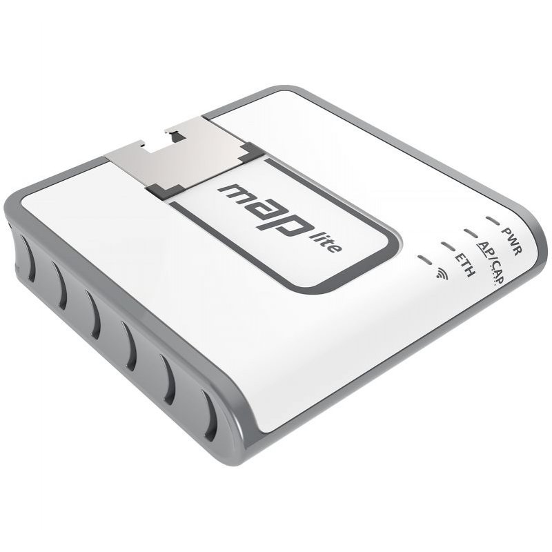 Mikrotik mAP lite Blanc Connexion Ethernet, supportant l'alimentation via ce port (PoE)