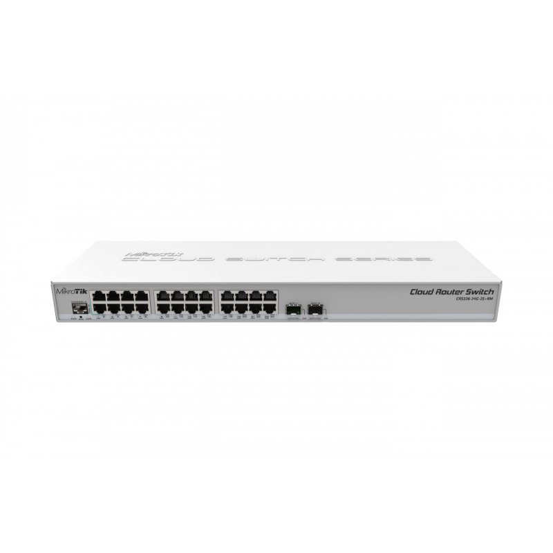 Mikrotik CRS326-24G-2S+RM commutateur réseau Géré L2 Gigabit Ethernet (10/100/1000) Gris