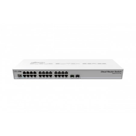 Mikrotik CRS326-24G-2S+RM commutateur réseau Géré L2 Gigabit Ethernet (10/100/1000) Gris