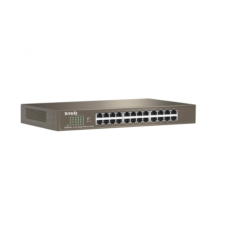 Tenda 24-port Gigabit Ethernet Switch Non-géré Bleu