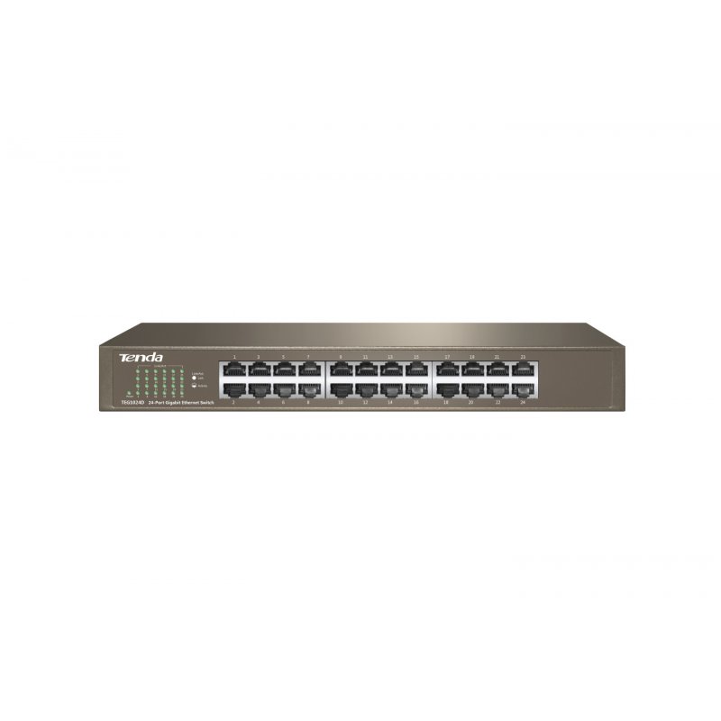 Tenda 24-port Gigabit Ethernet Switch Non-géré Bleu