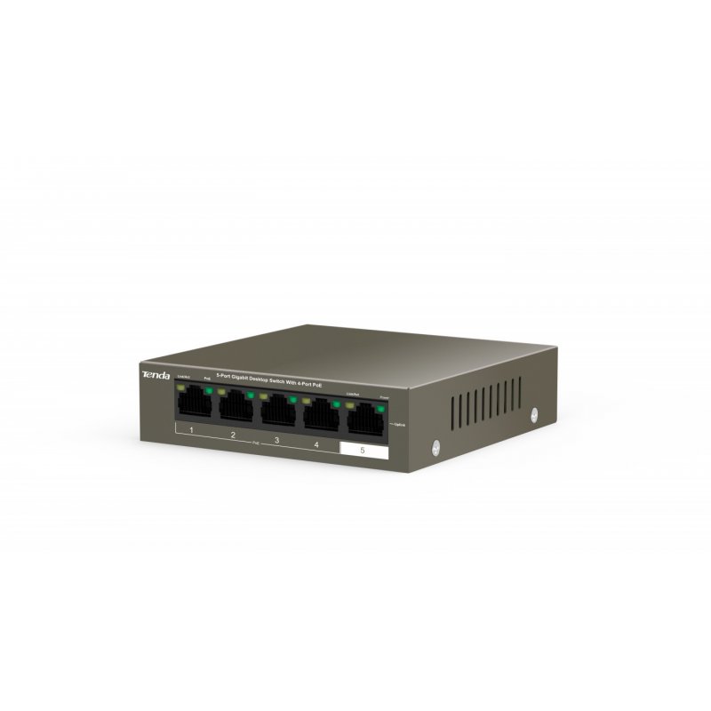 Tenda TEG1105P-4-63W-EU network switch Gigabit Ethernet (10/100/1000) Power over Ethernet (PoE) Grey