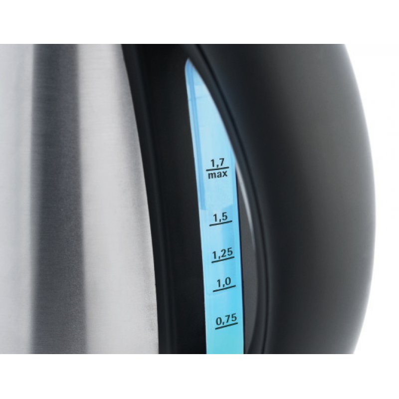WMF Stelio 04.1302.0012 bouilloire 1,7 L 2400 W Noir, Acier inoxydable