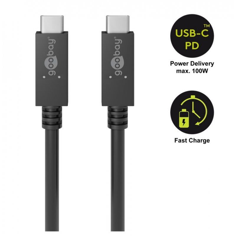  Câble USB 3.2 Gen. 2x2 Type C (M/M) - Power Delivery - 1 m