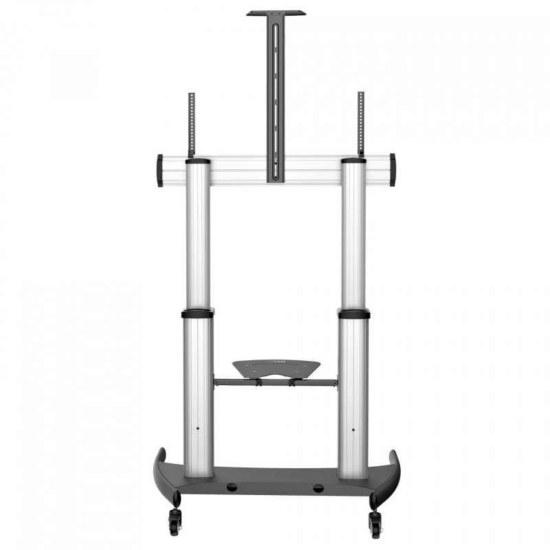 MOBILE TV CART - 60 TO 100IN TVS - HEIGHT ADJUSTABLE LOCKABLE