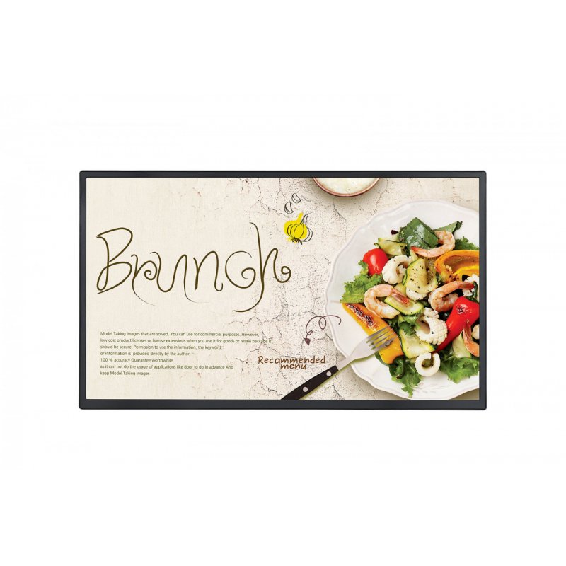 LG 32SM5J-B affichage de messages Panneau plat de signalisation numérique 81,3 cm (32") IPS Wifi 400 cd/m² Full HD Noi