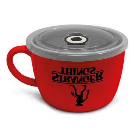 STRANGER THINGS - Logo - Tasse à soupe avec couvercle 600ml