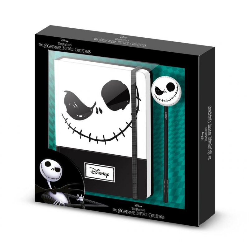 L'ETRANGE NOEL de Mr JACK - Face - Gift Box - Notebook A5 + Stylo