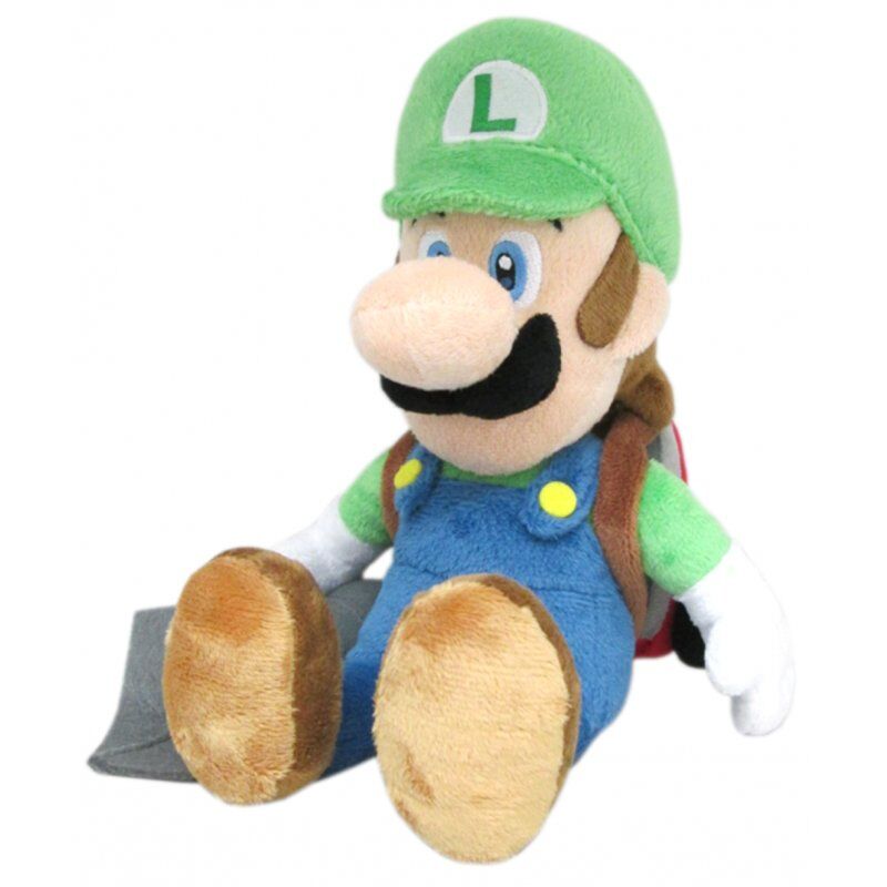 STOCK1 - LUIGI'S MANSION - Luigi avec Poltergust - Peluche 25cm