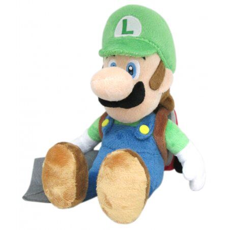 STOCK1 - LUIGI'S MANSION - Luigi avec Poltergust - Peluche 25cm