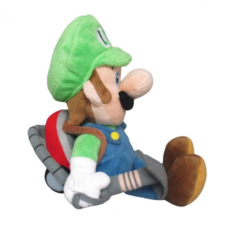 STOCK1 - LUIGI'S MANSION - Luigi avec Poltergust - Peluche 25cm