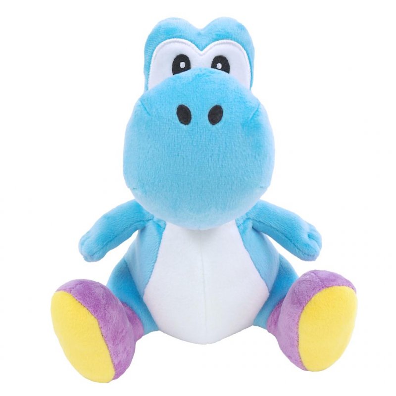 SUPER MARIO - Yoshi Bleu Ciel - Peluche 20cm
