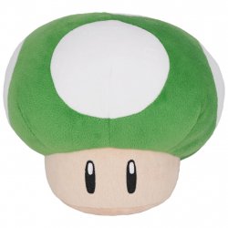 SUPER MARIO - Champignon 1UP - Peluche 16cm