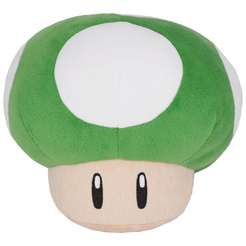 SUPER MARIO - Champignon 1UP - Peluche 16cm