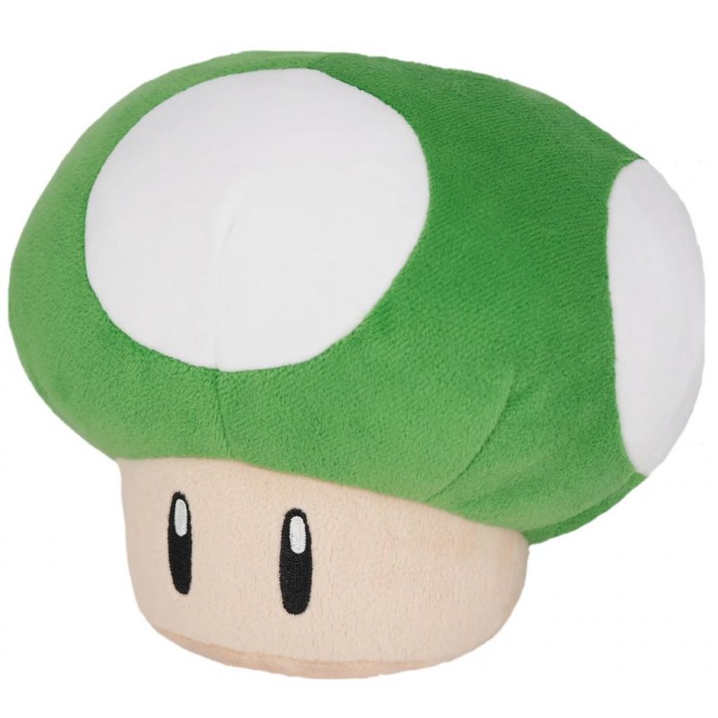 SUPER MARIO - Champignon 1UP - Peluche 16cm