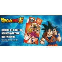 DRAGON BALL SUPER - Goku - Parure de lit 140x200cm  - '100% Polyester'