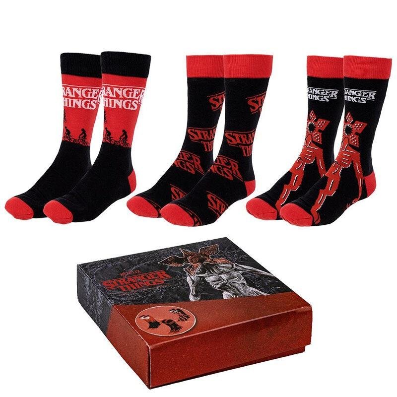STRANGER THINGS - Pack de 3 Paires de Chaussettes (Taille 35-41)