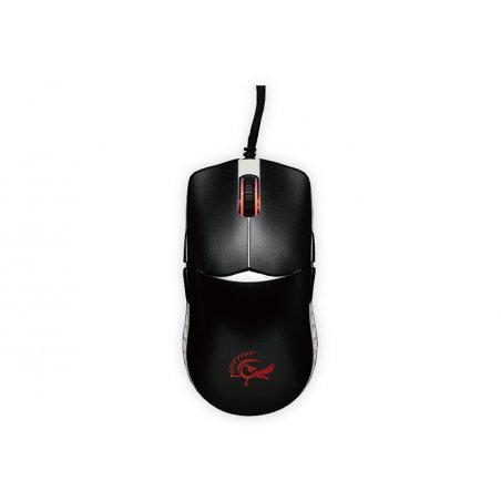 Souris filaire Gamer Ducky Feather Omron RGB (Noir/Blanc)