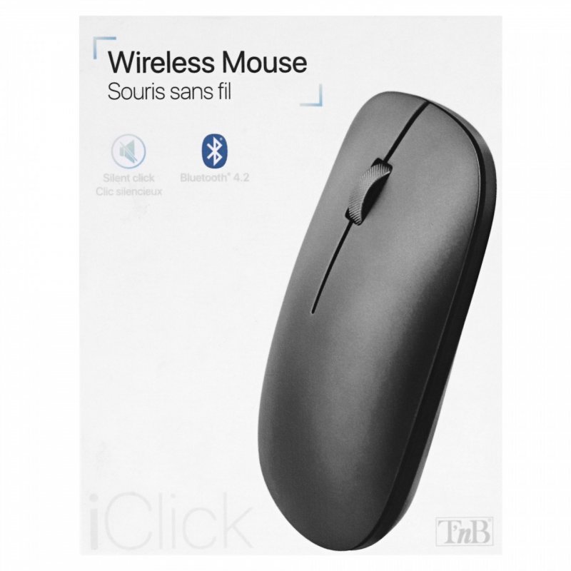 Souris sans fil Bluetooth T'nB compatible Premium (Gris)