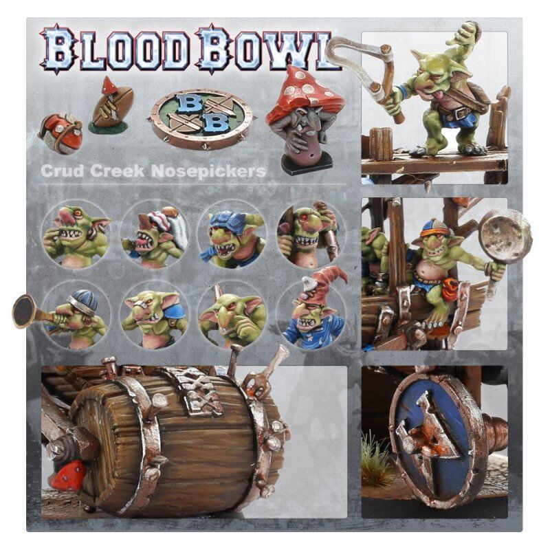 Games Workshop Crud Creek Nosepickers Snotling Blood Bowl Team